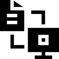 A black and white image of a computer vector