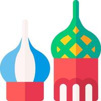The two domes are in different colors vector