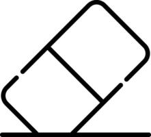 A pill with a black outline on a white background vector