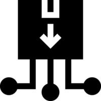 A black and white icon of a computer mouse vector