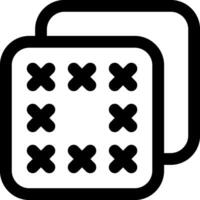 A square with a cross on it vector