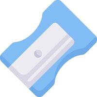 A blue and white object with a blade vector