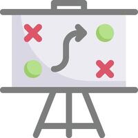 A whiteboard with arrows pointing to it vector