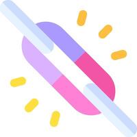 A link icon with a colorful chain vector