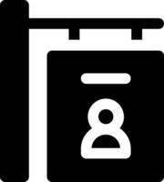 A black and white sign with a number 8 on it vector