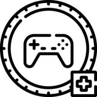 A game controller icon with a cross and a plus sign vector