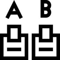A black and white image of two electrical boxes vector