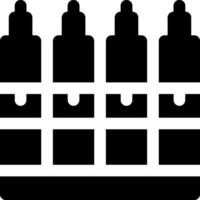 A black and white image of bottles with a white background vector