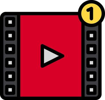 un jugador con un rojo marco y un amarillo botón vector