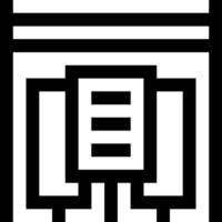 A black and white icon of a computer vector
