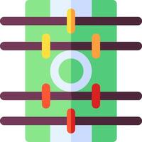 A flat icon of a soccer ball with four lines vector