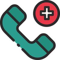 A phone with a plus sign and a red cross vector