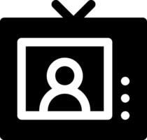 A television with a person in the middle of it vector