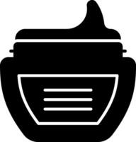 A jar of cream on a white background vector