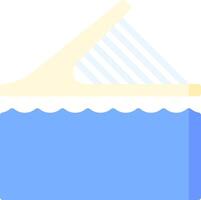 A harp is floating in the water vector