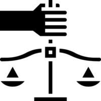 A hand holding a scale with a hand holding it vector