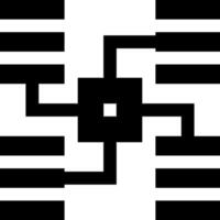 A black and white image of a square with a black and white square vector