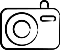 A camera icon on a white background vector