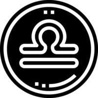 A black and white logo with a circle and a line vector