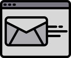 Email icon with envelope icon vector