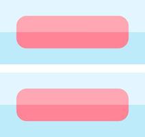 Two pink and blue rectangles with different shapes vector
