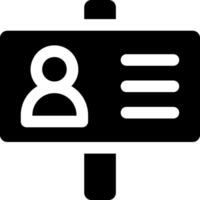 A black and white sign with a person on it vector