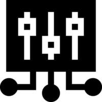 A black and white image of a computer vector