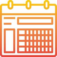 A calendar icon with a calendar on it vector