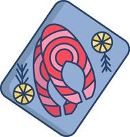 A pair of flip flops with a lemon and a flower vector