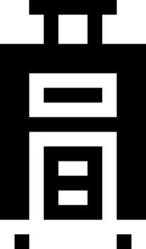 A black and white image of a computer vector