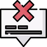 An x mark on a white background vector