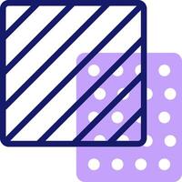 A square and a square with a dotted line vector
