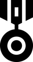 A black and white logo of a black and white circular object vector