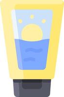 A yellow container with water in it vector