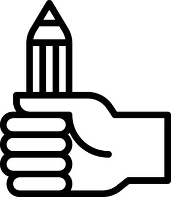 A hand holding a pencil with a pencil in it