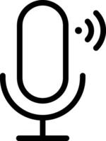 A microphone icon with a white background vector