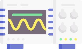 An electronic device with a wave on it vector