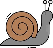 A snail with the word tt on it vector
