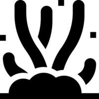 A black and white icon of a cloud with a cloud coming out of it vector