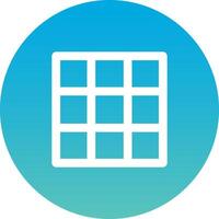 A blue circle with squares on it vector