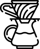 A coffee maker icon on a white background vector