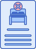 A bed with a cross and a bed sheet vector