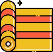 A roll of paper with a star on it vector