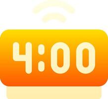 A clock with the word four hundred on it vector