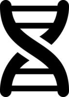 A black and white image of a dna symbol vector