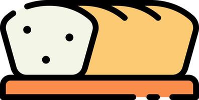 Bread icon with a slice of bread on top vector