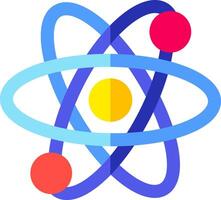An image of an atom with two balls on it vector