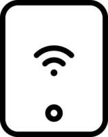 A wifi symbol on a white background vector