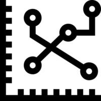 A black and white icon of a computer vector