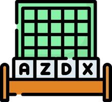 A bed with a bed frame and a bedside table vector